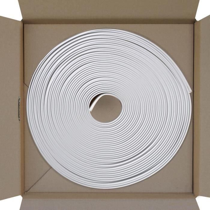 Cubierta para bordes - NORDLINGER PRO - 19 mm - PVC blando - Blanco