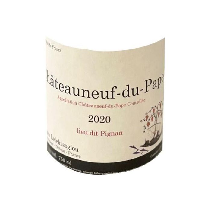 Domaine Georges Lelektsoglou Lieu dit Pignan 2020 Châteauneuf-du-Pape - Vino tinto del valle del Ródano 1