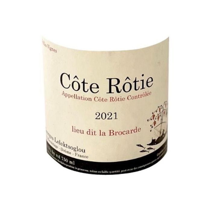 Domaine Georges Lelektsoglou Lieu dit La Brocarde 2021 Côte Rôtie - Vino tinto del Valle del Ródano 1