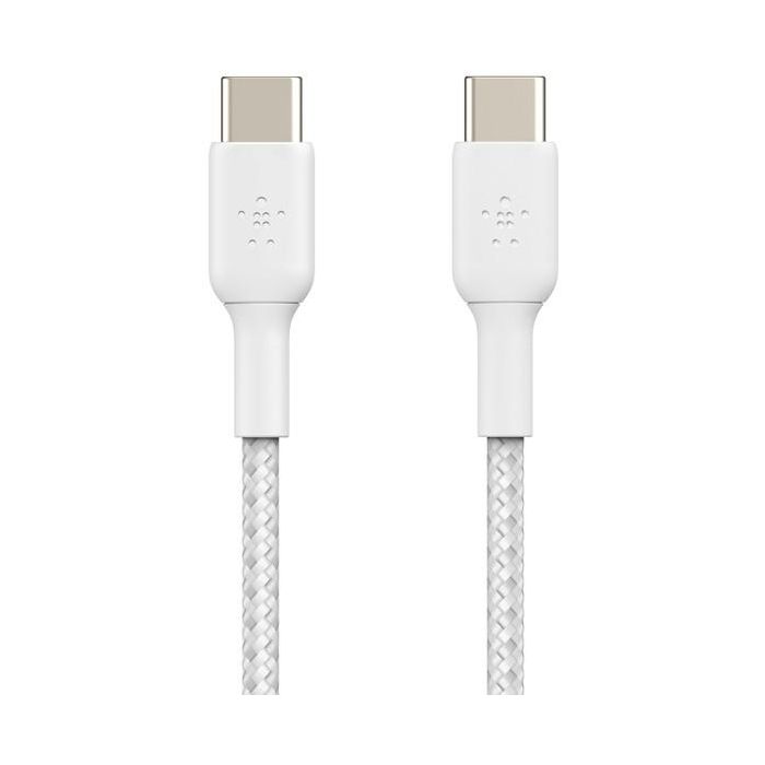 Belkin geflochtenes USB-C / USB-C-Kabel 2m. weiss 1