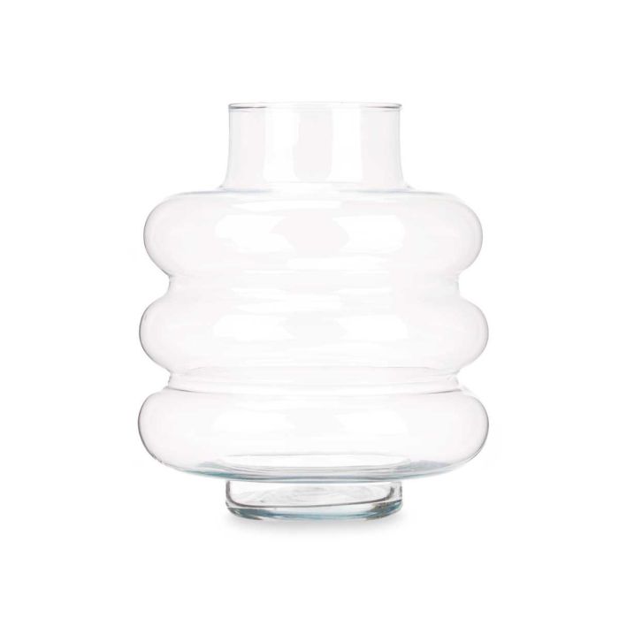 Jarrón Triple Esfera Achatada Giftdecor - Vidrio Transparente 23x26x23 cm 2 Jarrón Triple Esfera Achatada Giftdecor - Vidrio Transparente 23x26x23 cm 2