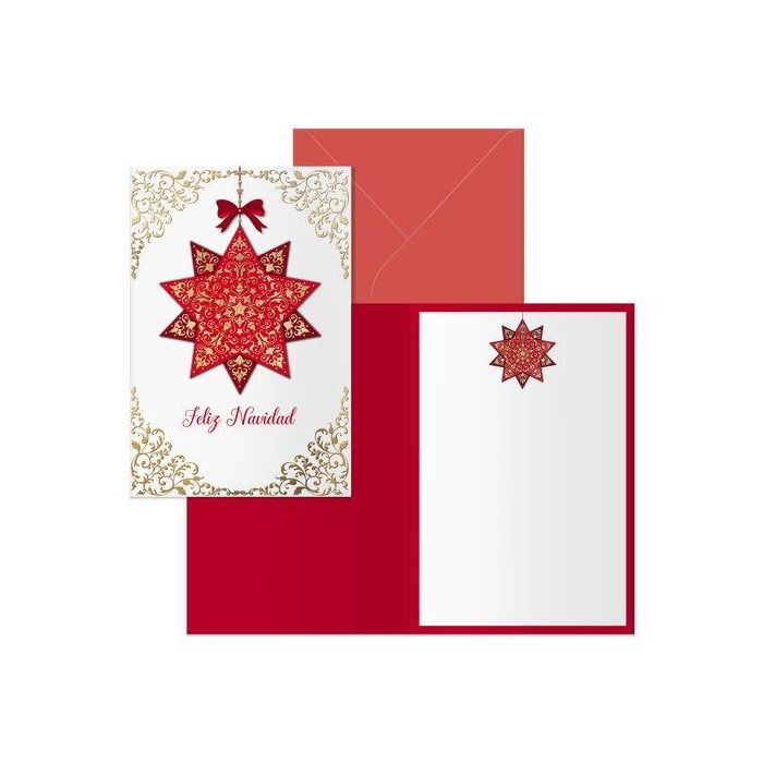 Christmas Dohe 115X170 Golden Star (Set de 6)