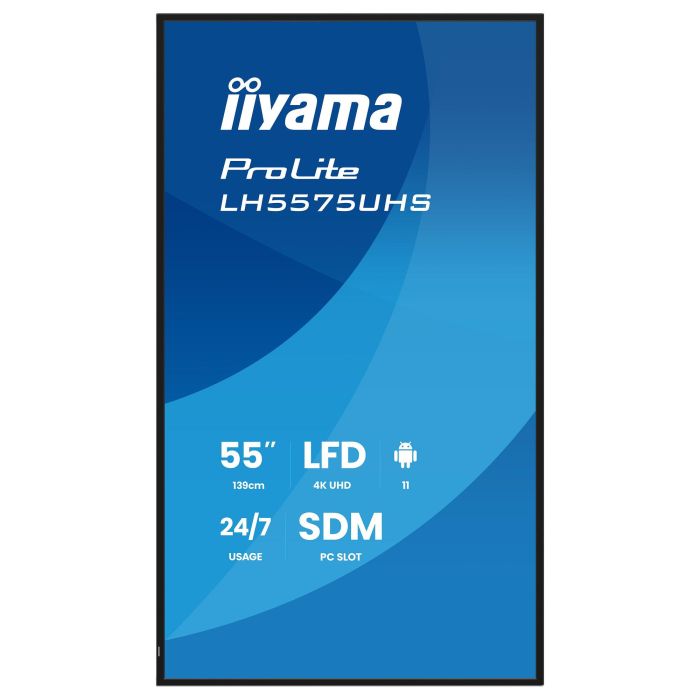 iiyama LH5575UHS-B2AG Pantalla Digital 55" LCD 4K UHD 3840x2160 16:9 HDMI DP USB 24/7 Wifi Señalización Digital 10 iiyama LH5575UHS-B2AG Pantalla Digital 55" LCD 4K UHD 3840x2160 16:9 HDMI DP USB 24/7 Wifi Señalización Digital 10