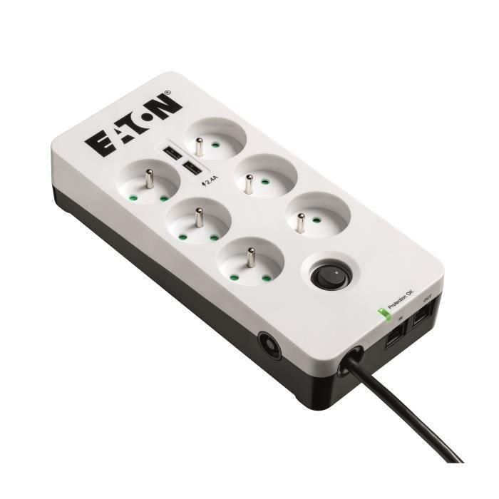 Supresor / protector de sobretensión EATON - Caja de protección - 6 x FR - 2,50 kVA - Entrada 230 V CA 1