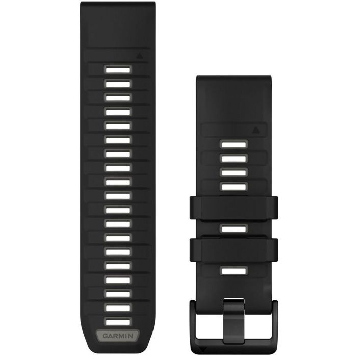 Garmin Ersatzarmband QuickFit 26mm Silikon Schwarz/Kieselgrau 0 Garmin Ersatzarmband QuickFit 26mm Silikon Schwarz/Kieselgrau 0