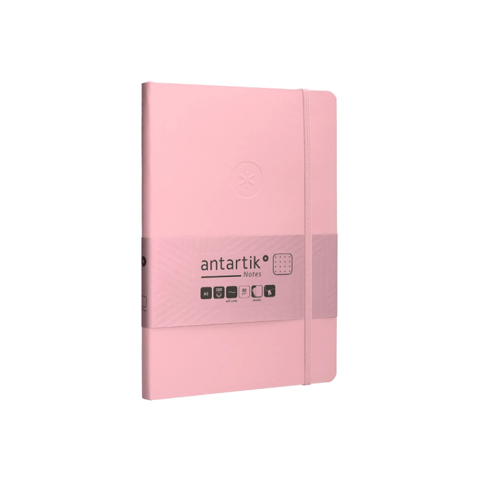 Antartik Antartik Notes Cuaderno Tapa Blanda A5 Hojas Puntos Rosa Pastel 80 Hojas 80gr Fsc 4