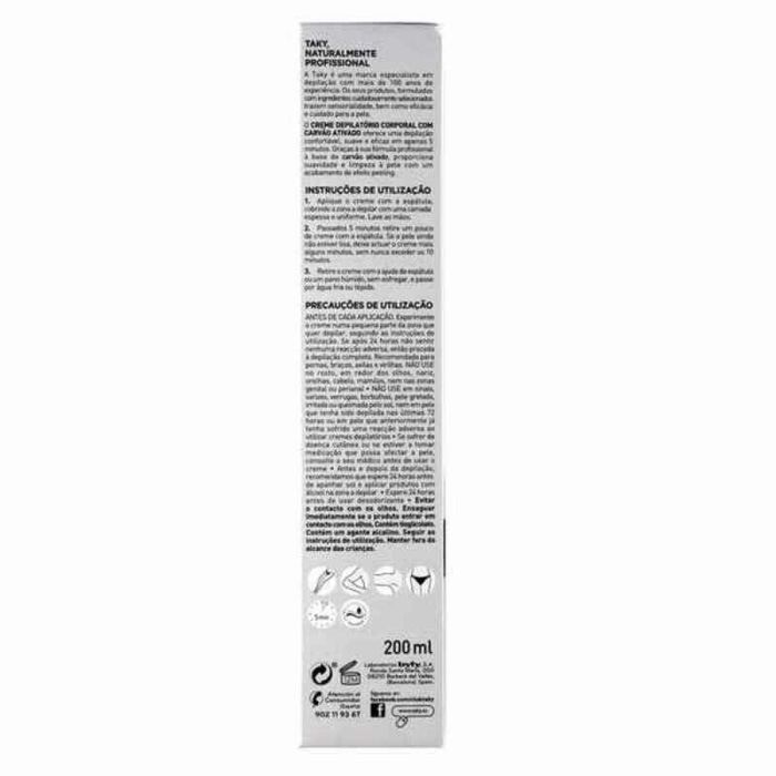 Taky Carbon Activado Crema Depilatoria Corporal 1 Taky Carbon Activado Crema Depilatoria Corporal 1