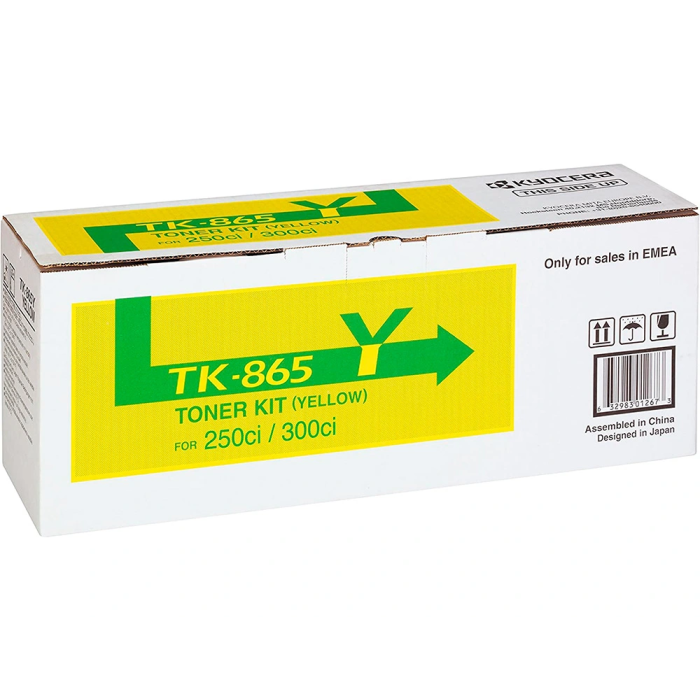 Kyocera TK865Y Toner Original Amarillo para Copiadora Taskalfa 200ci / 300ci - Rendimiento 12.000 Páginas 1