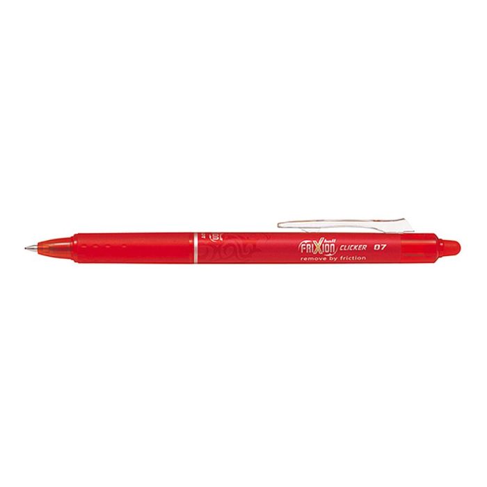 Boligrafo Pilot Frixion Clicker Borrable 0,7 mm Color Rojo 12 unidades 2