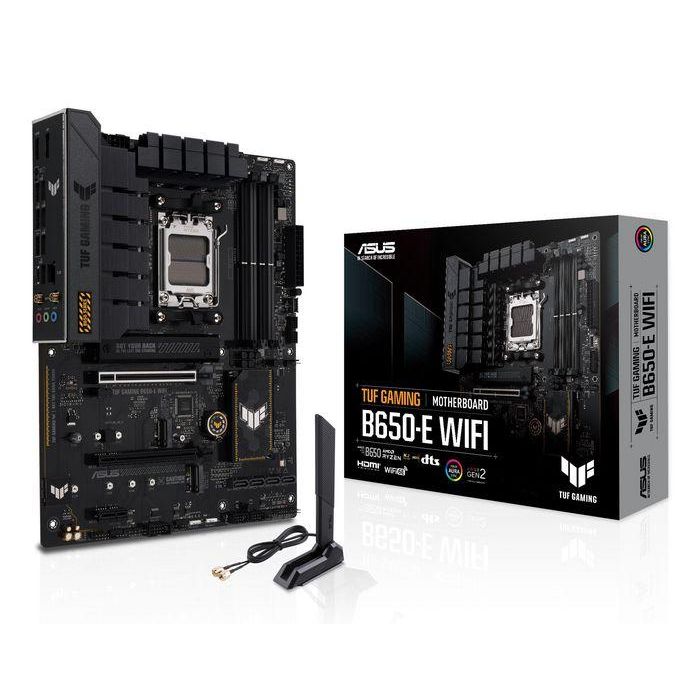 ASUS TUF GAMING B650-E WiFi Placa Base PC ATX AMD B650 Zócalo AM5 DDR5 192GB Wi-Fi 6E 2.5G Ethernet M.2 SATA 7.1 0 ASUS TUF GAMING B650-E WiFi Placa Base PC ATX AMD B650 Zócalo AM5 DDR5 192GB Wi-Fi 6E 2.5G Ethernet M.2 SATA 7.1 0