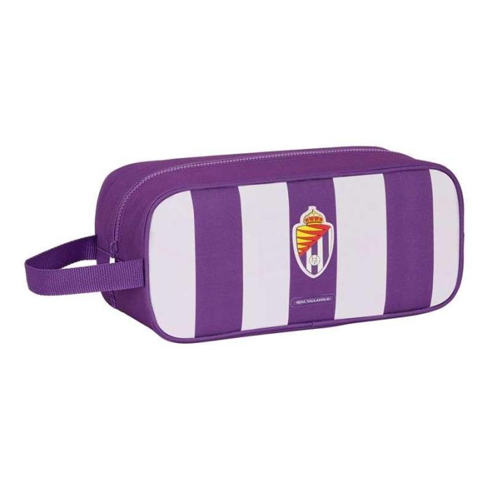 Zapatillero de Viaje Real Valladolid C.F. Blanco Morado 34 x 15 x 14 cm Zapatillero de Viaje Real Valladolid C.F. Blanco Morado 34 x 15 x 14 cm