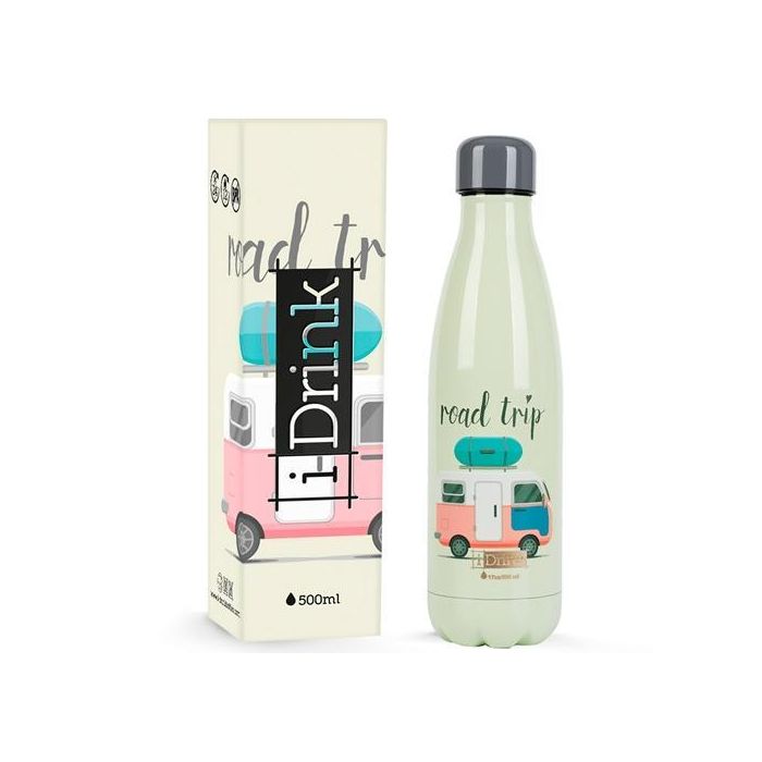 I-Drink Botella Isotérmica 500 mL A-Inoxidable Road Trip I-Drink Botella Isotérmica 500 mL A-Inoxidable Road Trip
