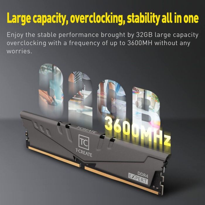 Team Group T-CREATE EXPERT OC10L Módulo Memoria RAM DDR4 32GB (2x16GB) 3200 MHz PCB 10 Capas para Escritorio y Creadores 2 Team Group T-CREATE EXPERT OC10L Módulo Memoria RAM DDR4 32GB (2x16GB) 3200 MHz PCB 10 Capas para Escritorio y Creadores 2