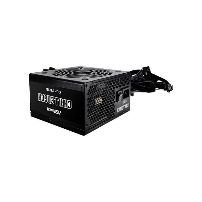 ASRock Fuente de Alimentación CL-750B 90-UXC075-BNEAAA 750W 80 PLUS Bronze ATX PFC Activo PCIe 5.1 12VHPWR SATA Negro