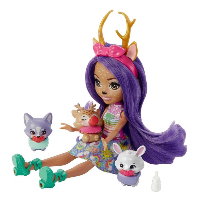 Mattel Enchantimals Muñeca Baby Bff Danessa Deer y Sprint HLK84 1