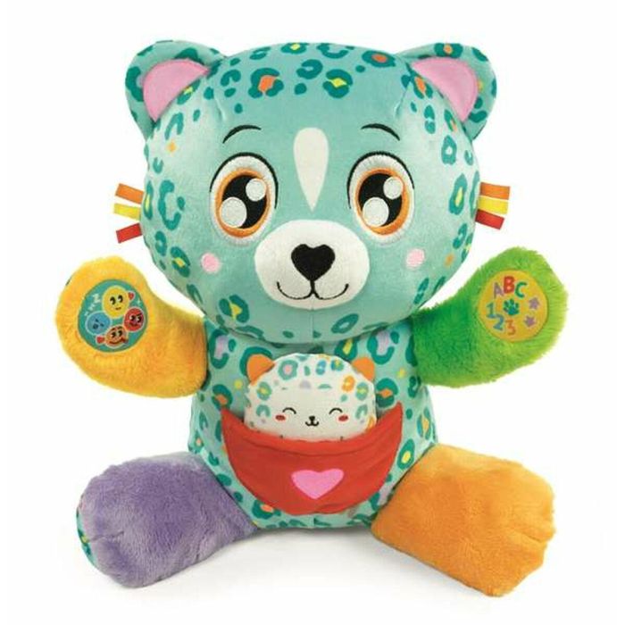 Peluche interactivo baby leopardo. interactua con su perrito!. 1