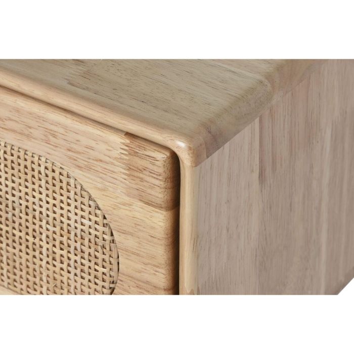 DKD Home Decor Consola Scandi Natural de Rubberwood y Ratán 100 x 30 x 78 cm con 2 cajones 4 DKD Home Decor Consola Scandi Natural de Rubberwood y Ratán 100 x 30 x 78 cm con 2 cajones 4