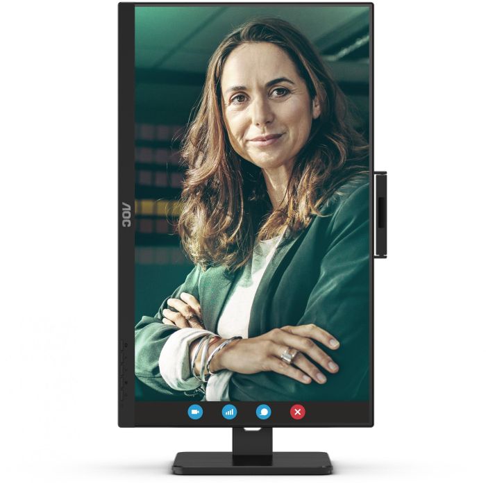 AOC 24P3CW Monitor Profesional 23.8" Full HD IPS 75Hz Webcam Windows Hello, USB-C 65W PD, Altavoces Integrados, Ergonomía Regulable Negro 5