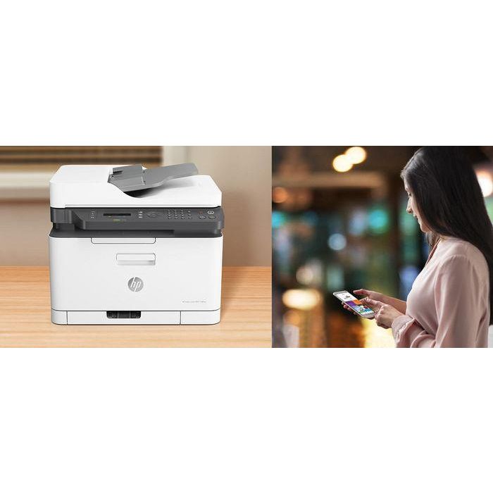 HP 4ZB97A Impresora Multifunción Color Láser MFP 179FNW 4 en 1 WiFi Ethernet USB Fax ADF 40 Hojas Blanca Oficina 18