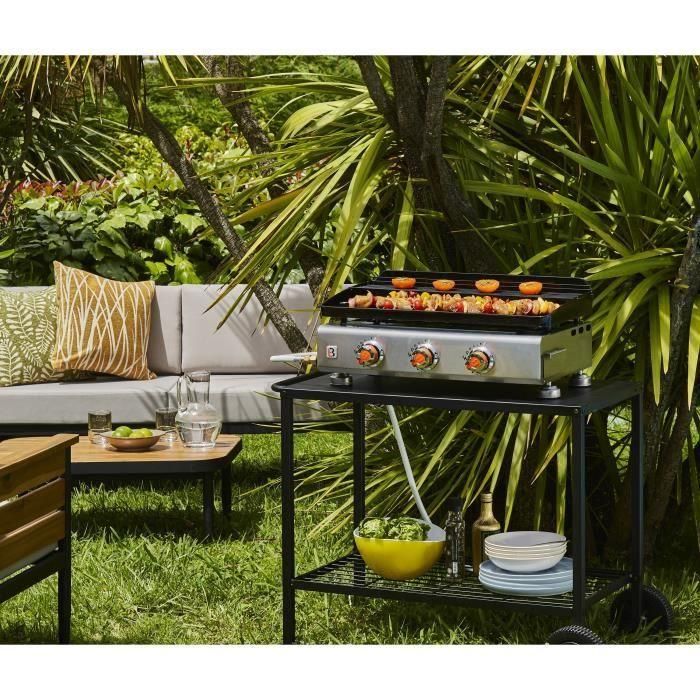 Trolley BRASERO para plancha - Acero - 85 cm 3 Trolley BRASERO para plancha - Acero - 85 cm 3