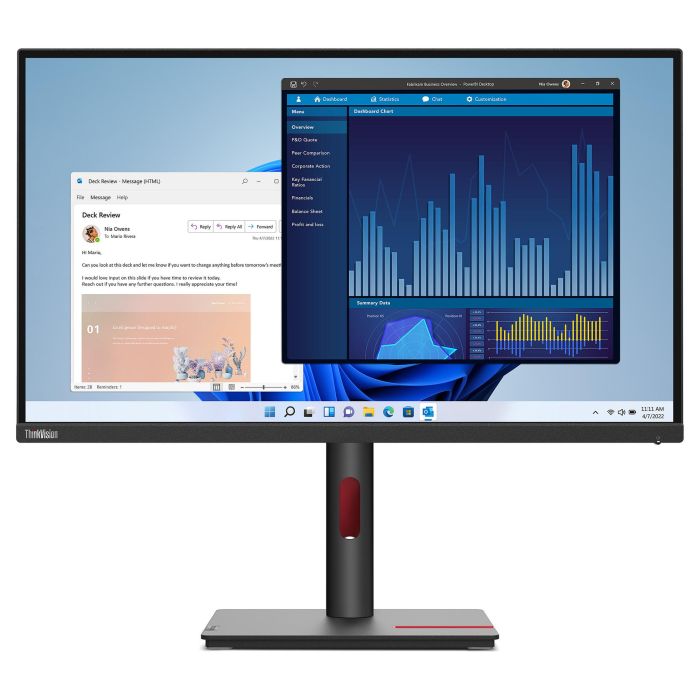 Lenovo ThinkVision T27p-30 Monitor 27" 4K UHD IPS USB-C HDMI DP Negro Lenovo ThinkVision T27p-30 Monitor 27" 4K UHD IPS USB-C HDMI DP Negro