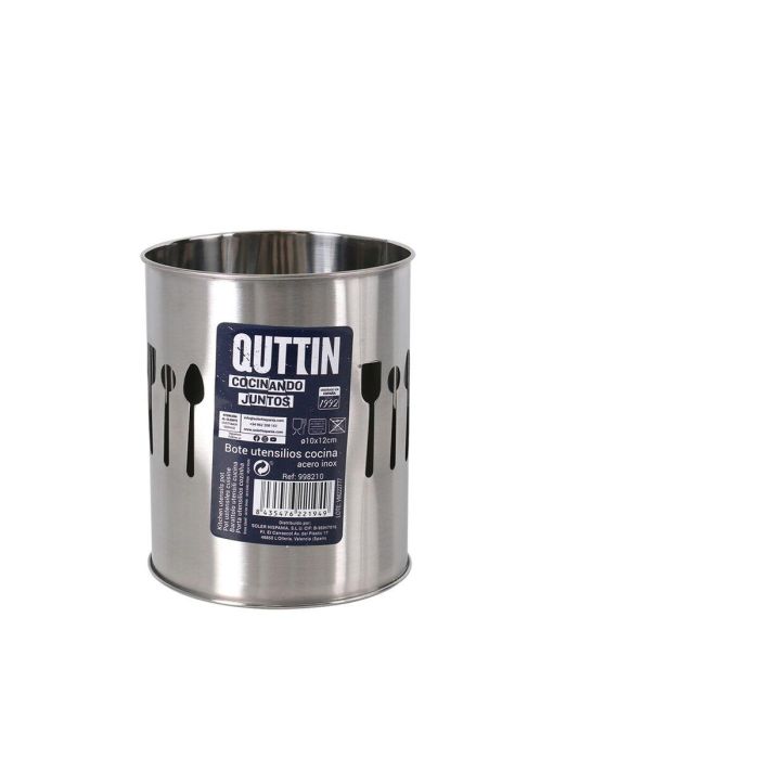 Organizador para Cubiertos Quttin Quttin Acero Inoxidable ø 10,3 x 12,2 cm (12 Unidades) 1