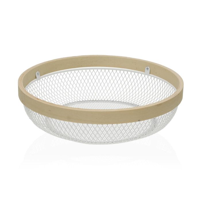 Frutero Redondo Metal White Versa 25X7CM (2 Unidades) Frutero Redondo Metal White Versa 25X7CM (2 Unidades)