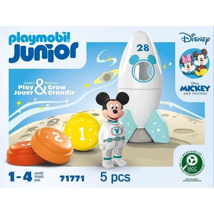 Playmobil 71771 Junior - Set Mickey Astronauta con Cohete Disney, Juguete de Construcción de 5 Piezas para Niños a Partir de 12 Meses 3 Playmobil 71771 Junior - Set Mickey Astronauta con Cohete Disney, Juguete de Construcción de 5 Piezas para Niños a Partir de 12 Meses 3