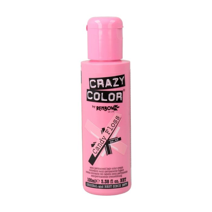 Crazy Color Tinte Semi-Permanente 65 Candy Floss 100 Ml para Cabello Decolorado