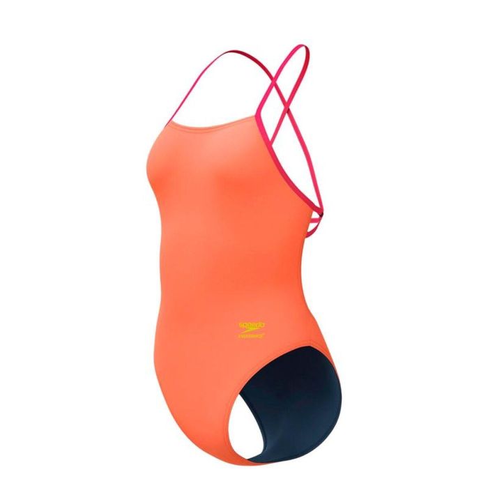 Bañador Mujer Speedo FL Solid Tie Back Naranja 1 Bañador Mujer Speedo FL Solid Tie Back Naranja 1