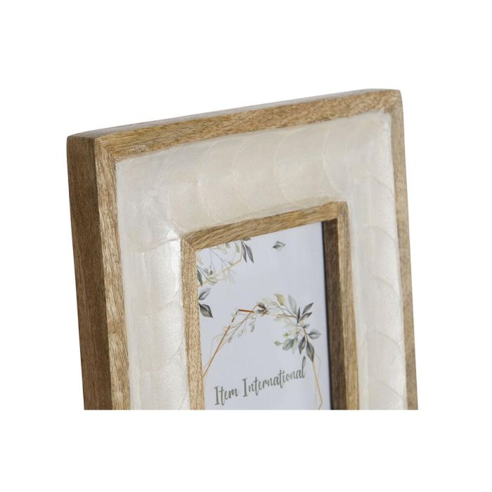 Marco Foto 10X15 Moderno DKD Home Decor Blanco Natural 2 x 24 x 19 cm 2