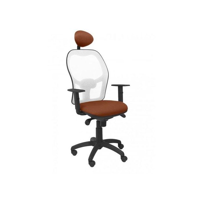 Silla Piqueras Y Crespo Jorquera Brazos Regulables Cabecero Fijo Mecanismo Sincro Con Regulador De Tension Respaldo De Malla Blanca Y Asiento Tapizado Bali Marron Silla Piqueras Y Crespo Jorquera Brazos Regulables Cabecero Fijo Mecanismo Sincro Con Regulador De Tension Respaldo De Malla Blanca Y Asiento Tapizado Bali Marron