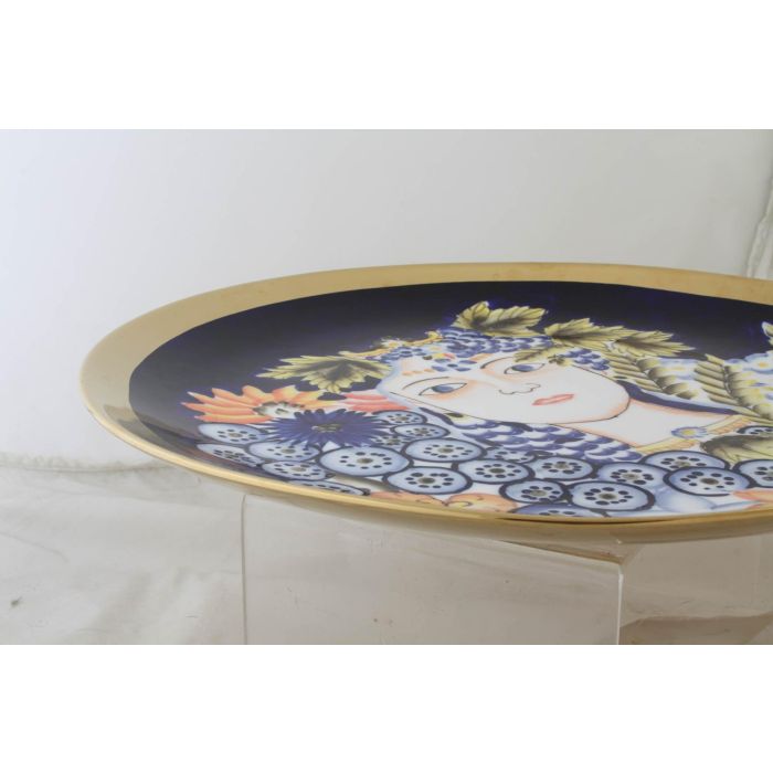 DKD Home Decor Centro de Mesa Margot Shabby Porcelana Multicolor Azul 42x42x4 cm DKD Home Decor Centro de Mesa Margot Shabby Porcelana Multicolor Azul 42x42x4 cm