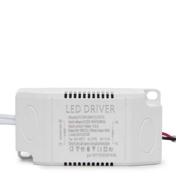 Foco Downlight Empotrable LED 20W 2.400Lm 6000ºK Corte Variable 50-205mm 40.000H [LH-PCLH20B-CW] 3