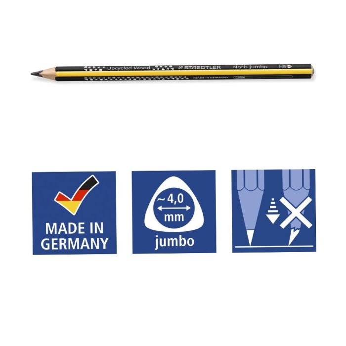 Lapices De Grafito Staedtler Triplus Jumbo Hb Unidad 12 unidades 3