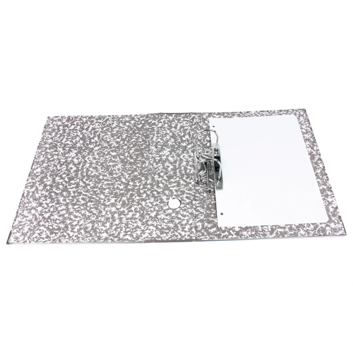 Liderpapel Archivador de palanca Classic Folio Rojo Cartón Entrecolado Lomo 80mm Gris Compresor Metálico 8