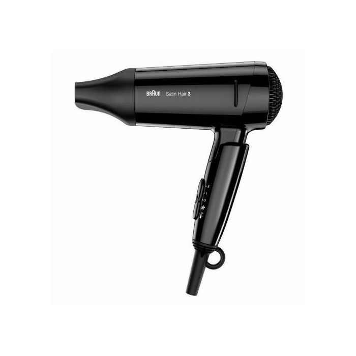 BRAUN - Secador de viaje plegable, 1600W, compacto para equipaje