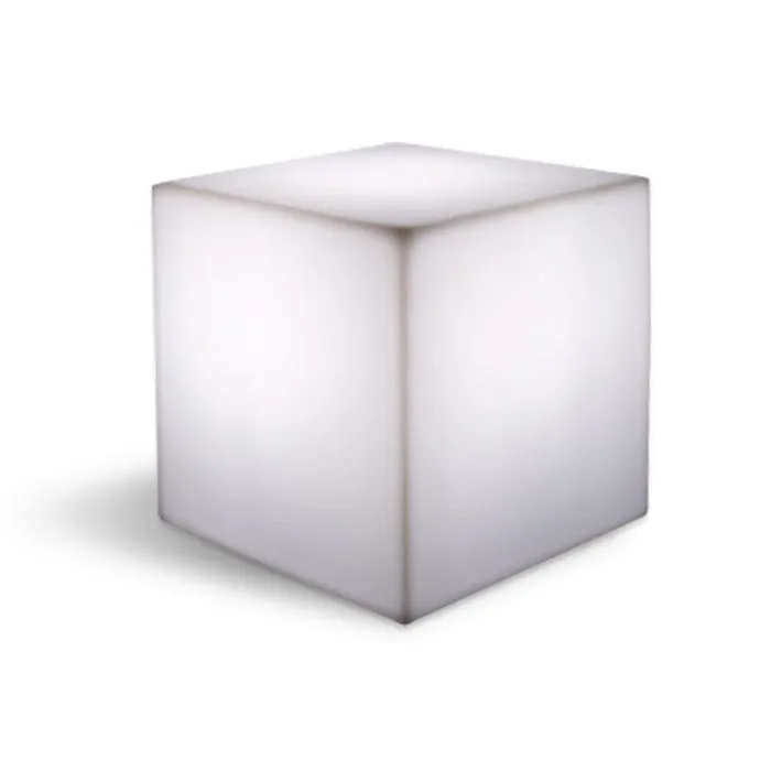 Lumisky Bombilla Cubo Blanco 40 cm E27 Polietileno Elegante Ambiente Cálido 3