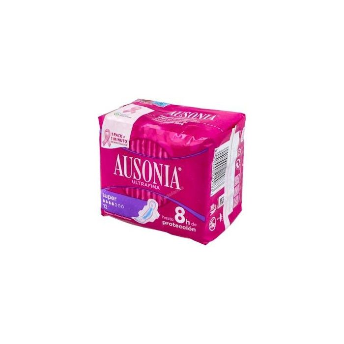 Ausonia Compresas Super Alas 12 unidades con sistema No Olor