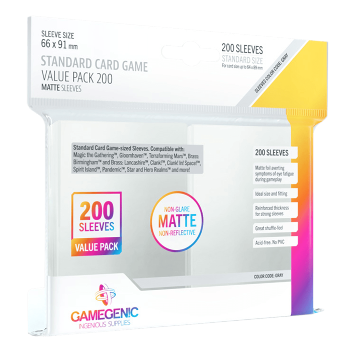 Matte Standard Card Game Value Pack (200)