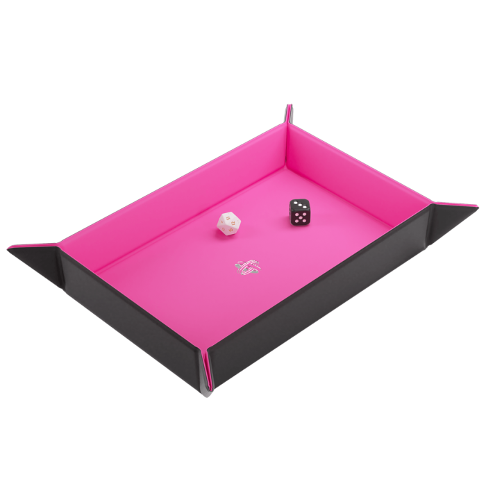 Magnetic Dice Tray Rectangular Black/Pink 1