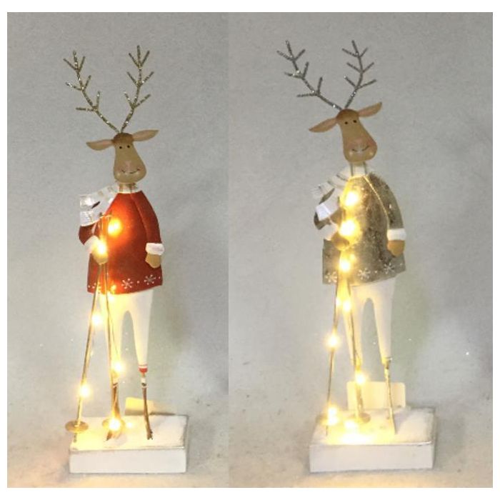 Figura Navidad Fantasia DKD Home Decor Rojo 4 x 30 x 8 cm (4 Unidades)