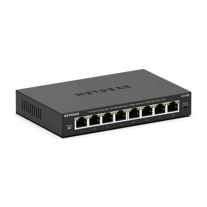 Netgear Switch Plus Gigabit Ethernet de 8 Puertos con 64 VLAN, Diseño Sin Ventilador, Eficiencia Energética y Montaje Versátil. 1 Netgear Switch Plus Gigabit Ethernet de 8 Puertos con 64 VLAN, Diseño Sin Ventilador, Eficiencia Energética y Montaje Versátil. 1