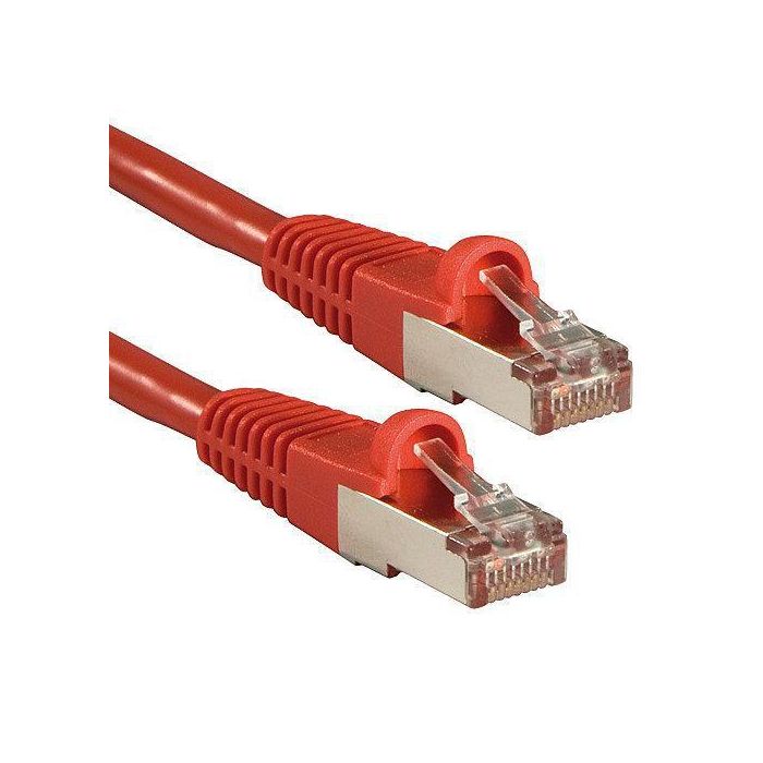 Lindy 0.5m Cat.6 S/FTP Network Cable, Red Lindy 0.5m Cat.6 S/FTP Network Cable, Red