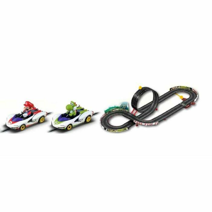 Pista nintendo mario kart p- wing, incluye 2 coches (mario y luigi), 4,9metros 1 Pista nintendo mario kart p- wing, incluye 2 coches (mario y luigi), 4,9metros 1