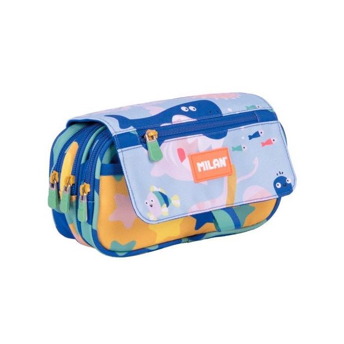 Milan Portatodo 4 Cremalleras Con Solapa Serie Especial Blue Odyssey