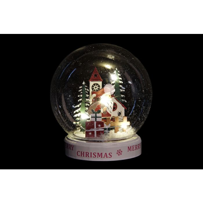 DKD Home Decor Decoración Luminosa Navideña de Cristal LED Árboles y Casas Blanco Multicolor 11x13x11 cm (4 Unidades) con Pilas CR2032 1 DKD Home Decor Decoración Luminosa Navideña de Cristal LED Árboles y Casas Blanco Multicolor 11x13x11 cm (4 Unidades) con Pilas CR2032 1