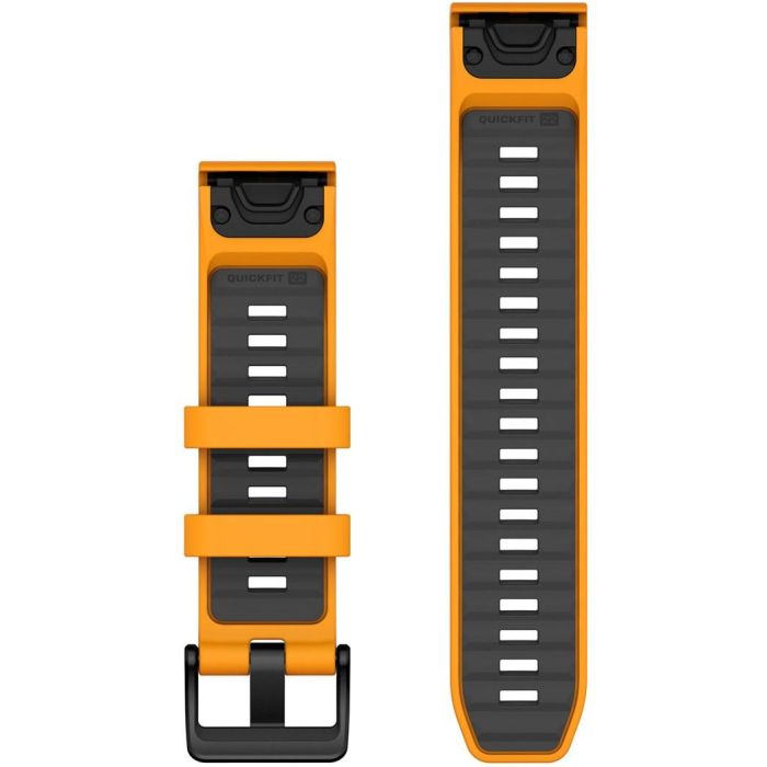 Garmin Ersatzarmband QuickFit 22mm Silikon Orange/Graphit 1 Garmin Ersatzarmband QuickFit 22mm Silikon Orange/Graphit 1