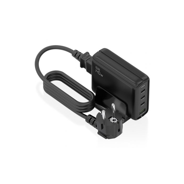 Aisens ASCH-140W4P056-BK Cargador Sobremesa GaN 140W, 3x USB-C PD3.1, 1x USB-A QC3.0, Carga Rápida 4 Dispositivos Negro Aisens ASCH-140W4P056-BK Cargador Sobremesa GaN 140W, 3x USB-C PD3.1, 1x USB-A QC3.0, Carga Rápida 4 Dispositivos Negro