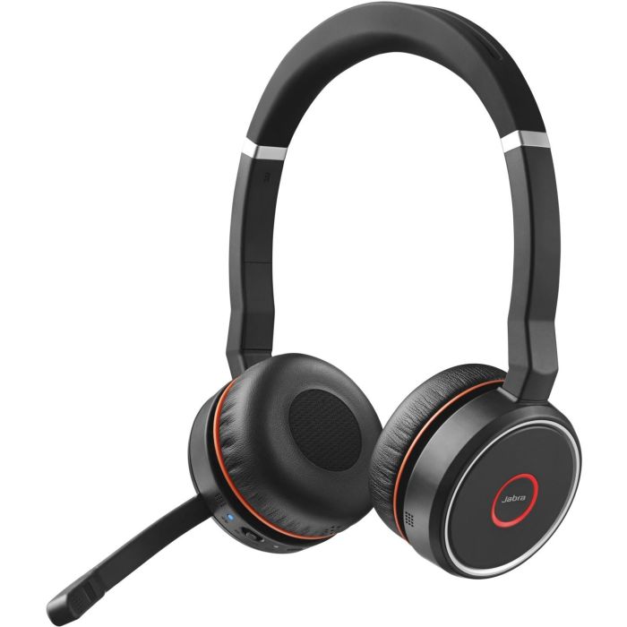 Jabra Evolve 75 SE UC Auriculares Diadema Inalámbricos y Alámbricos para Llamadas/Música con Cancelación de Ruido Negro 1